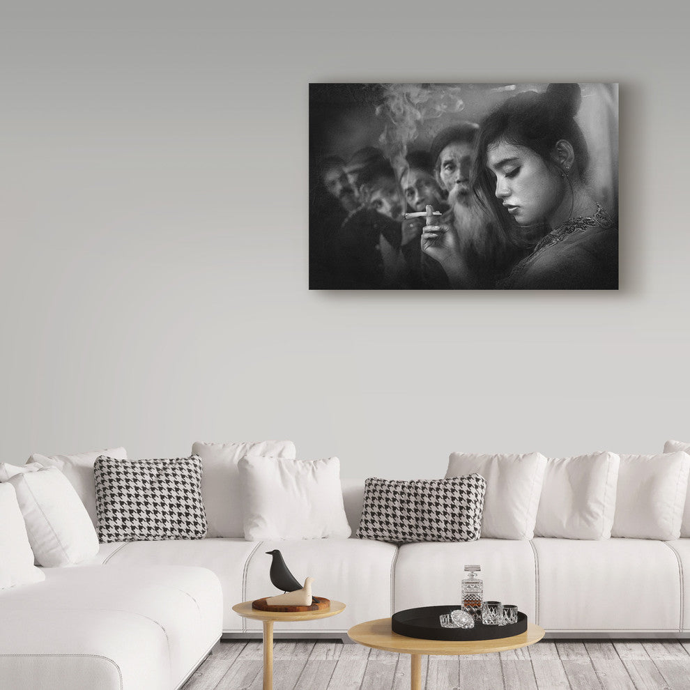 Sebastian Kisworo 'Roro Menduts Cigarette' Canvas Art, 24"x16"