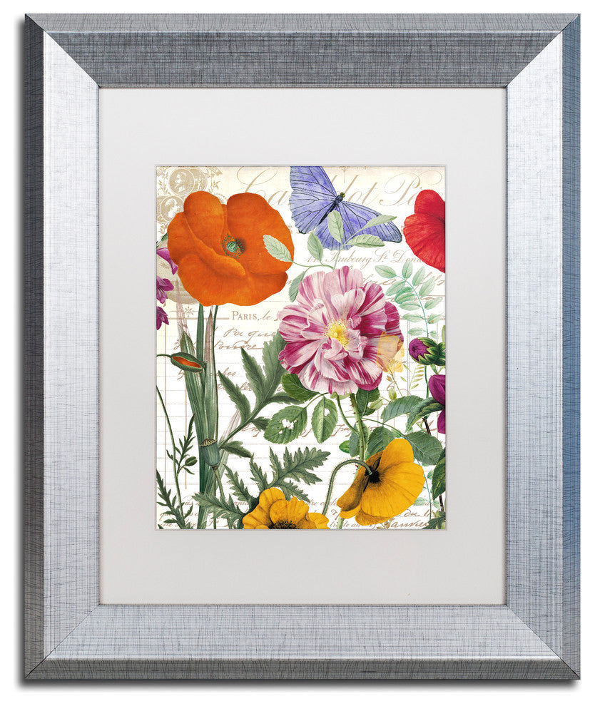 Color Bakery 'Printemps' Matted Framed Art, Silver Frame, White Mat, 11x14