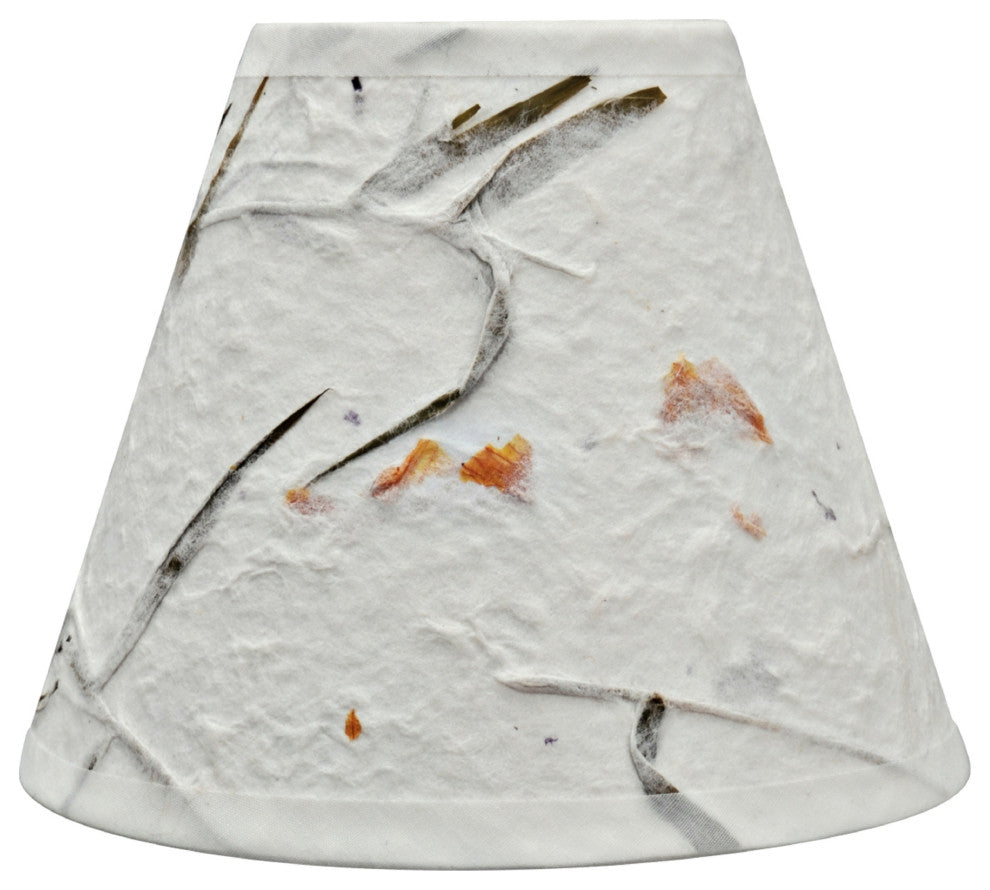 Small Hardback Empire Chandelier Clip On Lamp Shade Off White 3"x6"x5", Set of 6