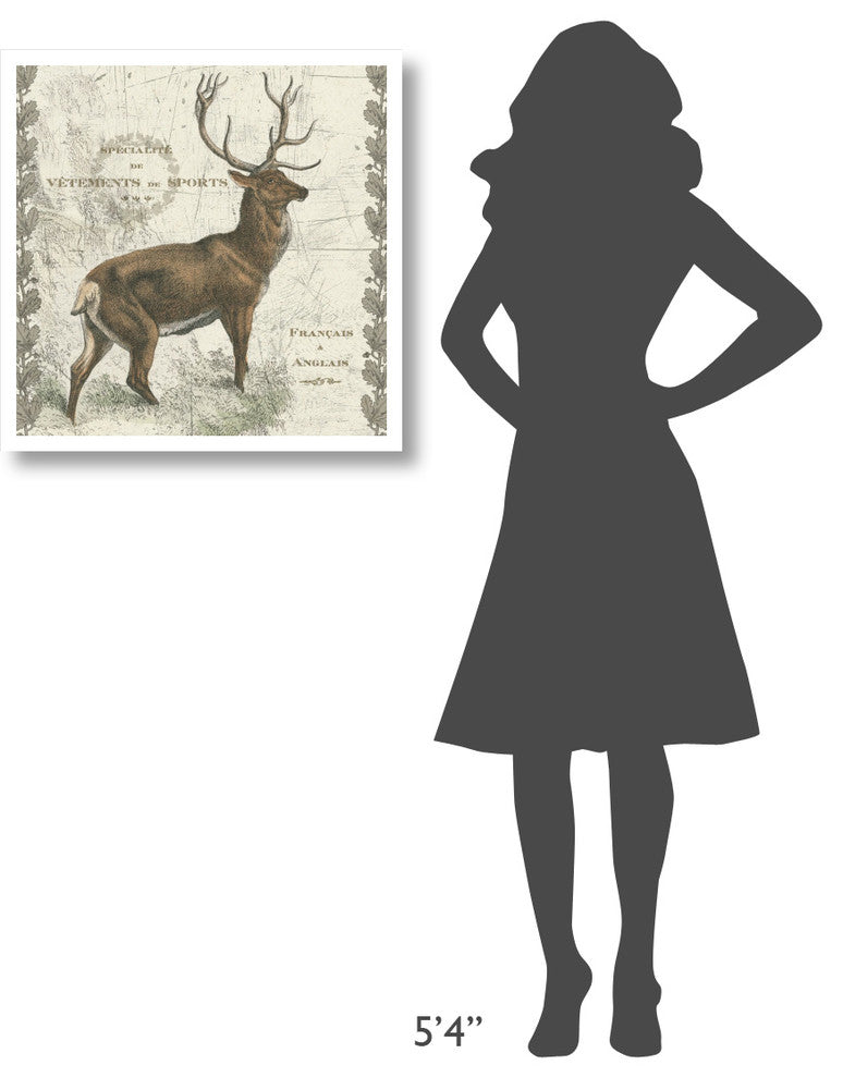 "Regal Elk Sq" Digital Paper Print by Sue Schlabach, 26"x26"