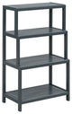Dunnsville 4-Tier Stepback Shelf, Graphite
