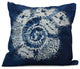 Conch, Animal Print Pillow, Blue, 16"x16"