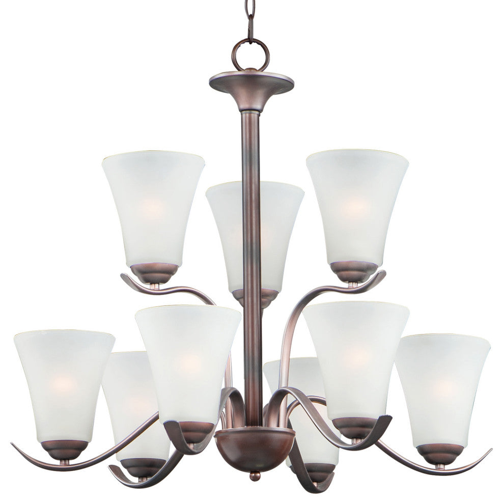 Maxim 12076FT Vital 9 Light 26"W Chandelier - Oil Rubbed Bronze