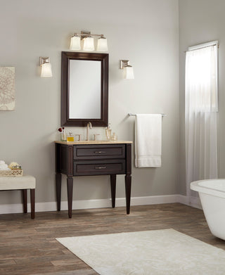 Brighton Vanity Wall Sconce, Brushed Nickel