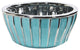 7.25 Teal Vase with Silver Burnishing