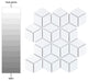 Hudson Rhombus Porcelain Mosaic Tile Sample
