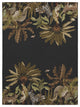 Indoor/Outdoor Tropics TC8 Black Machine Washable 3' x 5' Rug
