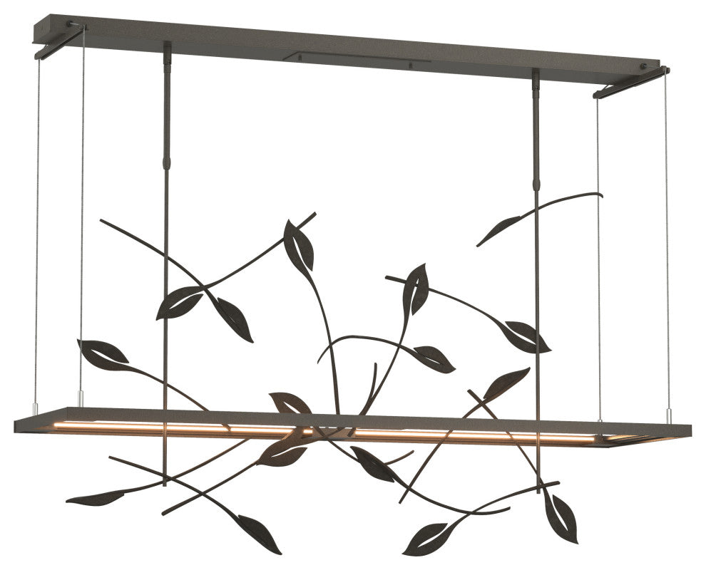 Autumn LED Pendant, Dark Smoke Finish, Standard Overall Height