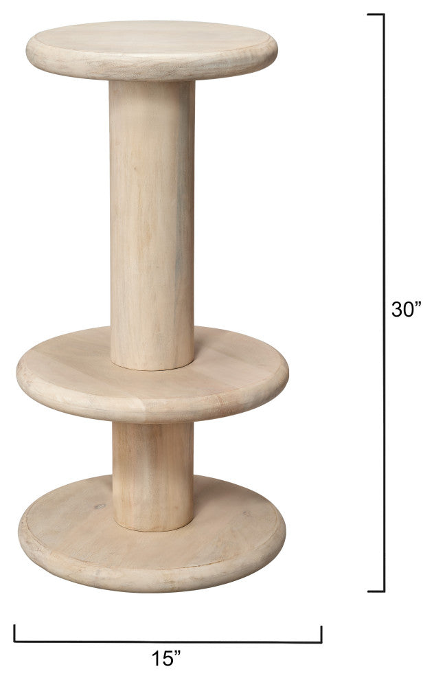 Rye Barstool -  White Bleach