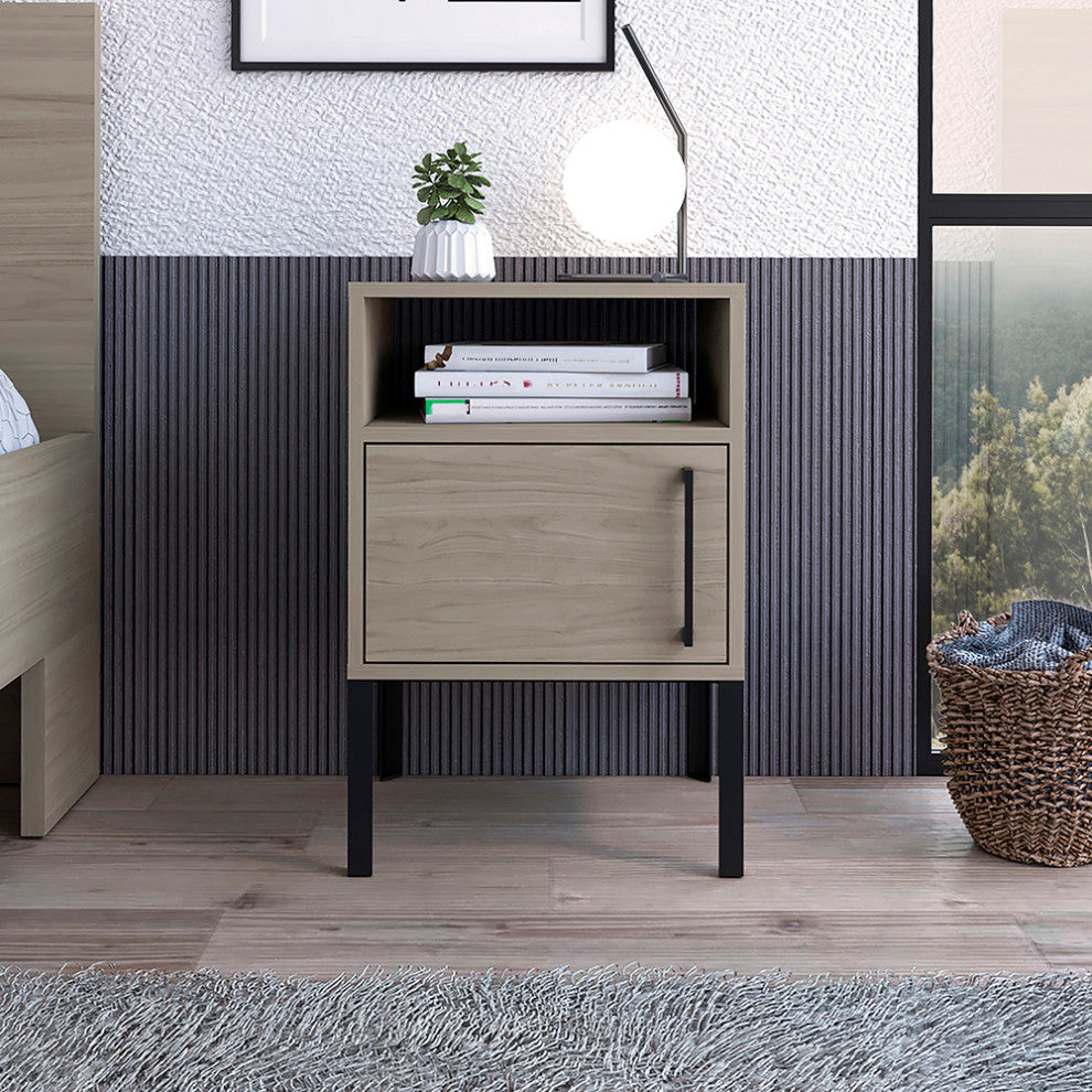 Talmage Modern Nightstand in Birch