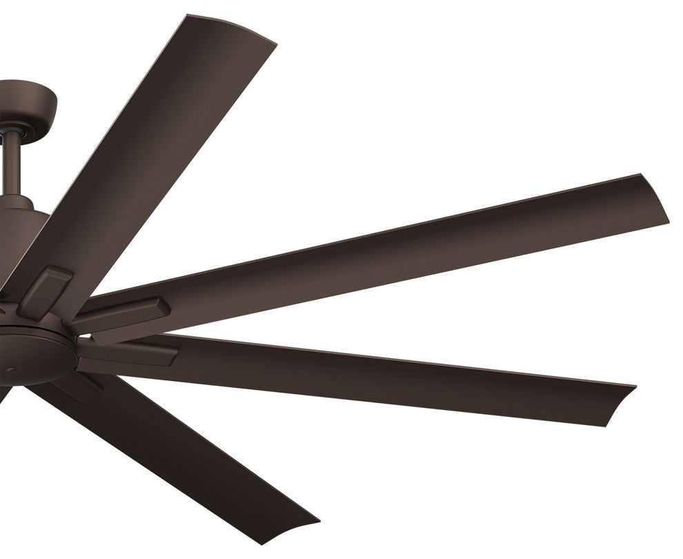 75" 8 Blade Ceiling Fan, Satin Natural Bronze