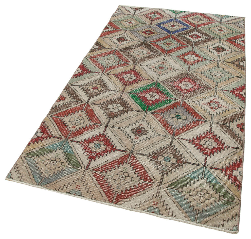 Rug N Carpet - Handwoven Turkish 3' 10'' x 7' 0'' Rustic Vintage Rug