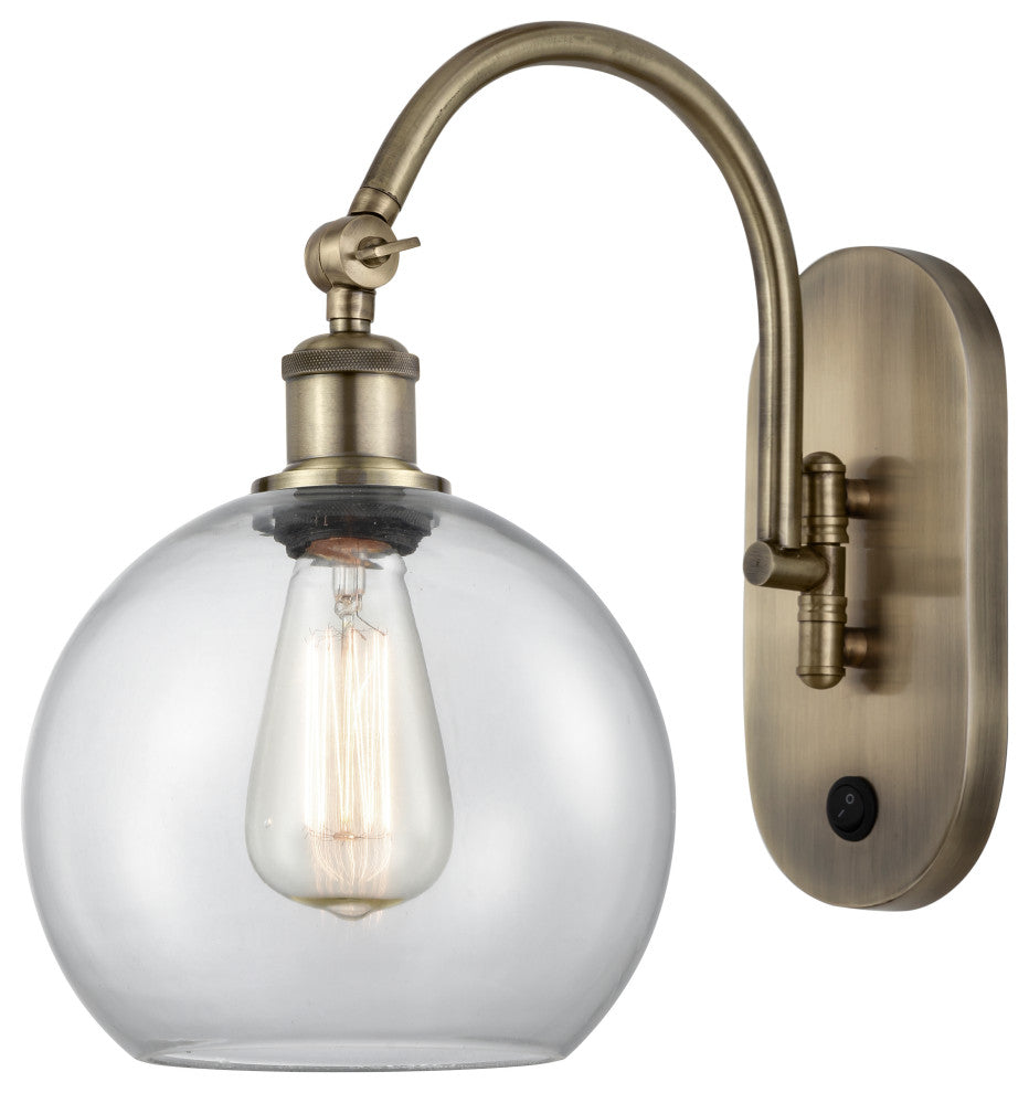 Innovations 518-1W-AB-G122-8-LED 1-Light Sconce, Antique Brass