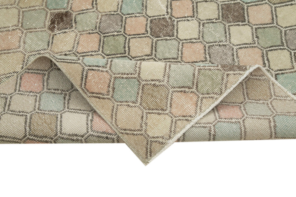 Rug N Carpet - Handwoven Anatolian 5' 4'' x 9' 7'' Distressed Area Rug
