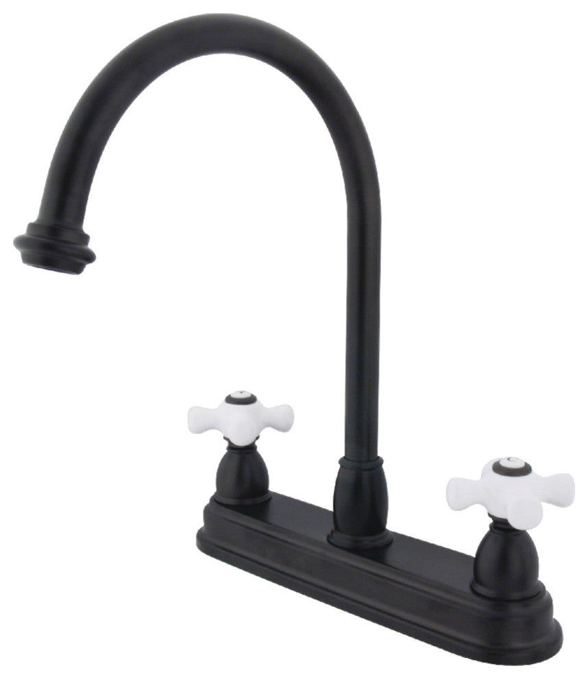 Kingston Brass Centerset Kitchen Faucet, Oil Rubbed Bronze