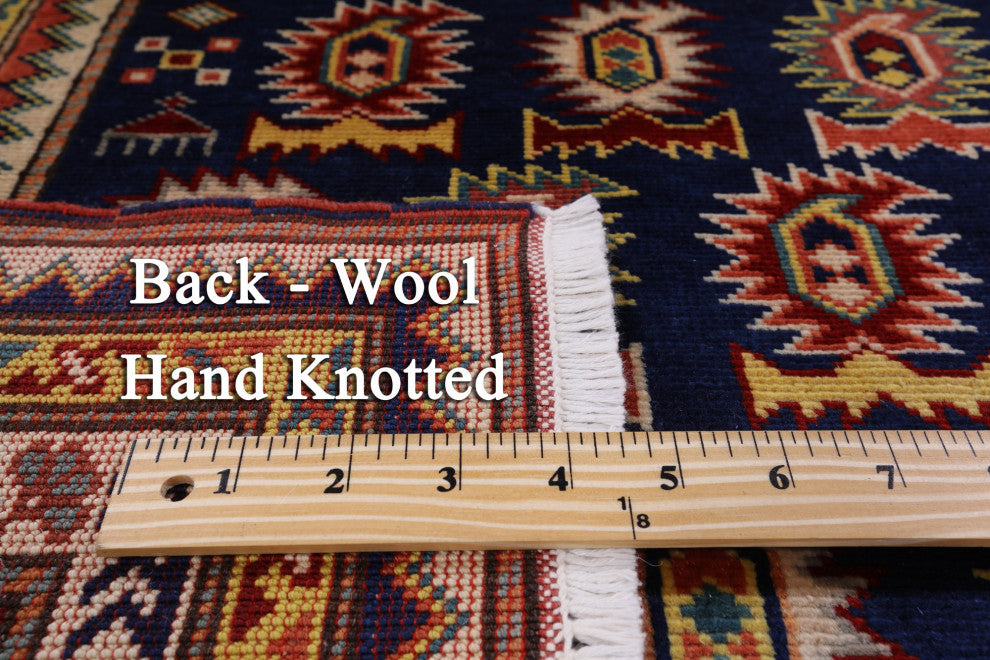 4' 10" X 6' 10" Super Kazak Handmade Rug Q5881