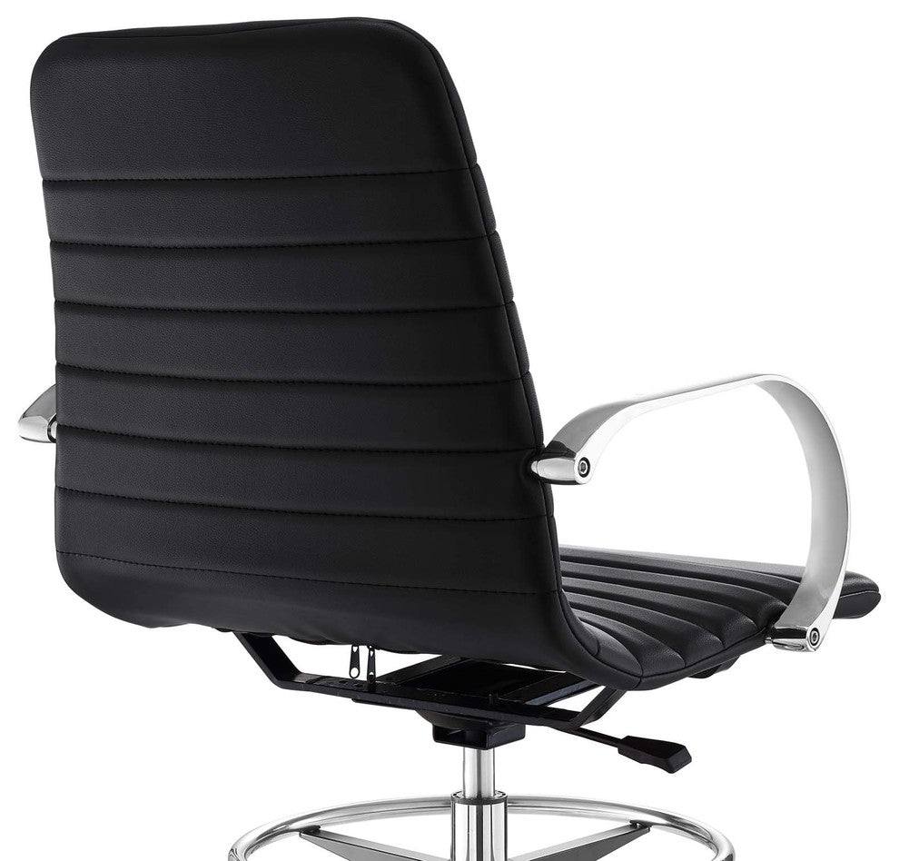 Groove Ribbed Back Drafting Chair