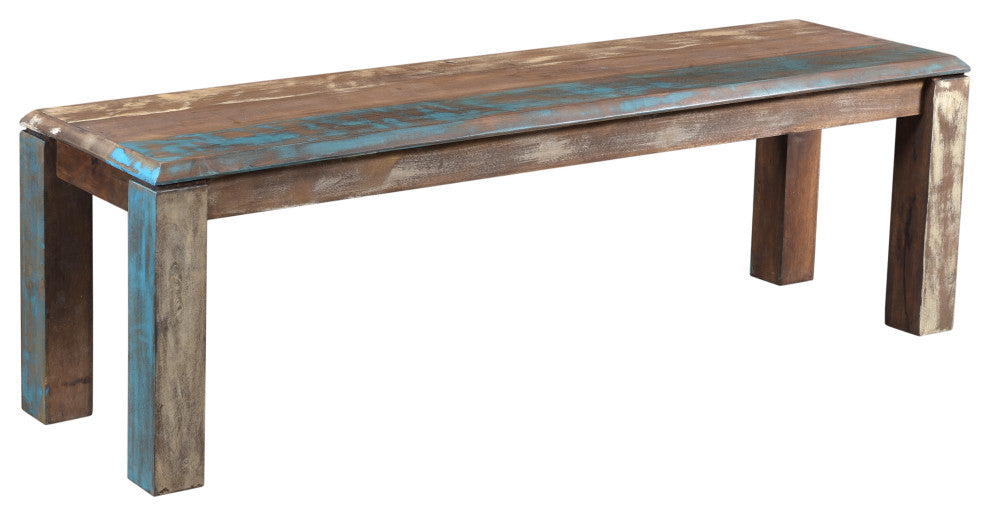 Timbergirl Old Reclaimed Wood Bench, 60"