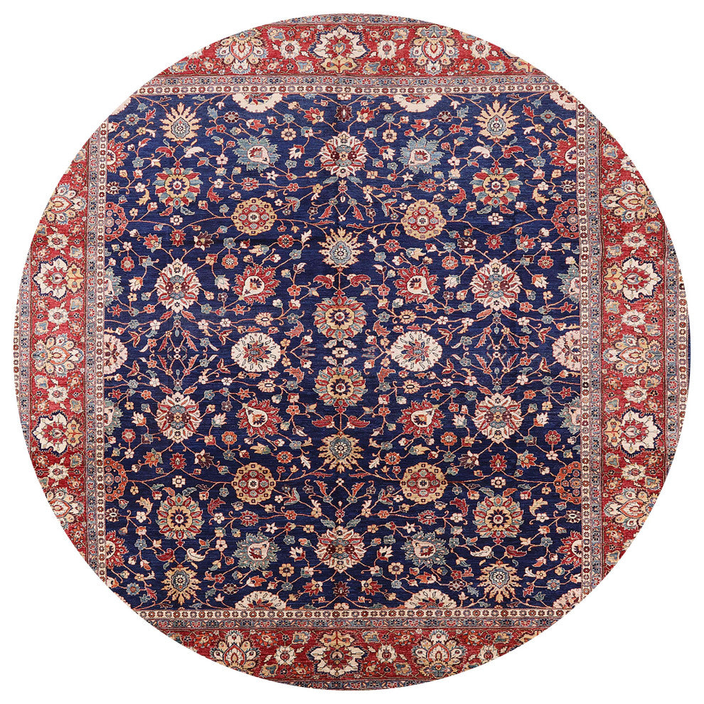 Ahgly Company Indoor Round Mid-Century Modern Area Rugs, 3' Round