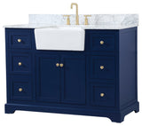 Home Living 22" Farmhouse Blue-Light Bathroom Vanity
