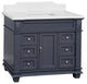 Elizabeth 42" Bathroom Vanity, Marine Gray, Quartz