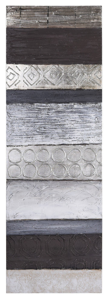 Fluid Textured Metallic Hand Painted Abstract Wall Art by Martin Edwards