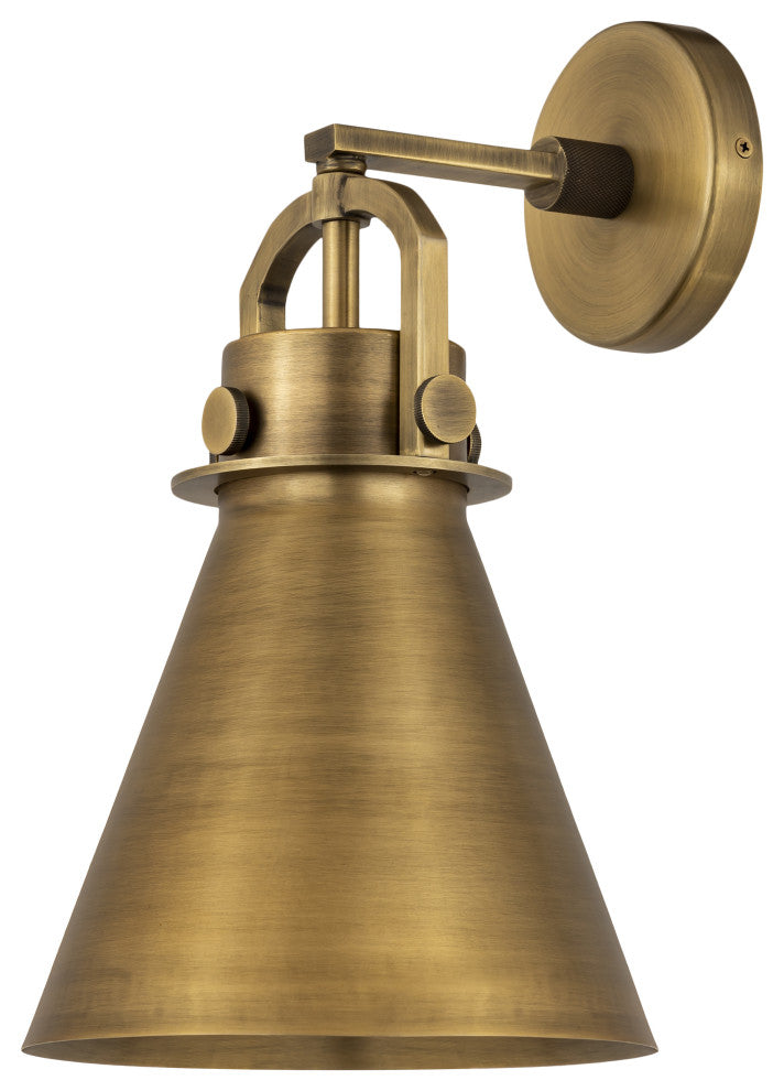 INNOVATIONS LIGHTING 710-1W-BB-M711-8BB Newton Cone Sconce