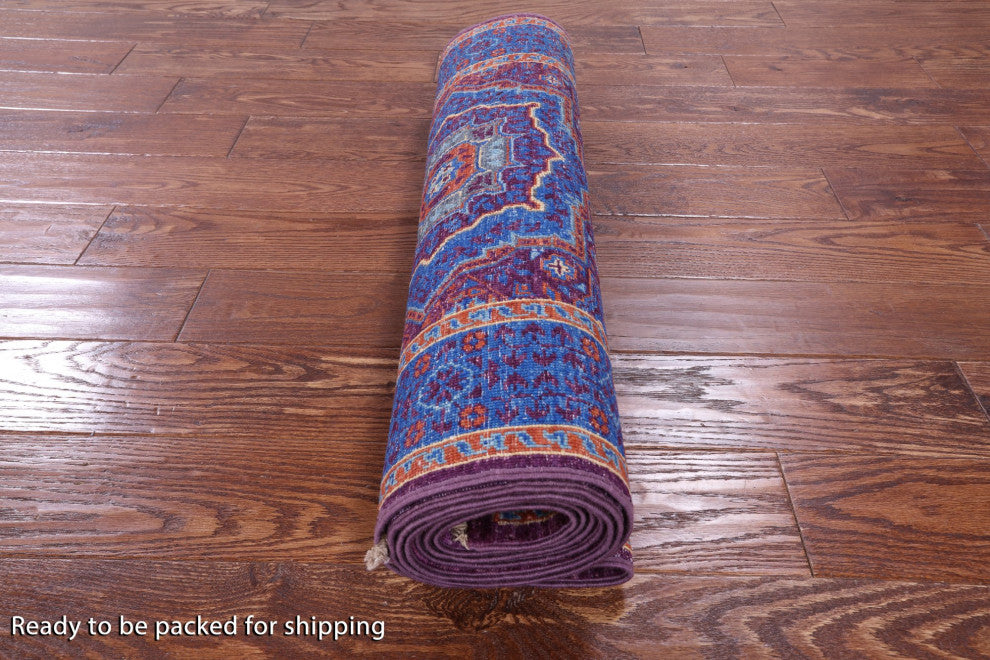 2' 8" X 9' 10" Runner Mamluk Handmade Wool Rug - Q12629
