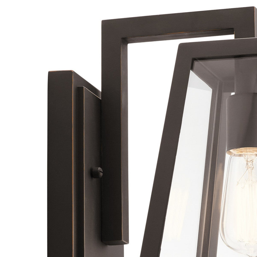 Kichler Delison 1 Light Outdoor Wall Sconce in Rubbed Bronze