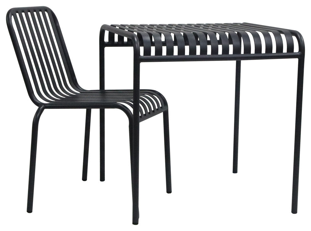 Enid Outdoor Table, Black