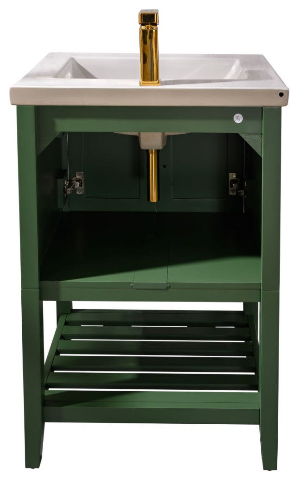 24" Kd Vogue Green Sink Vanity