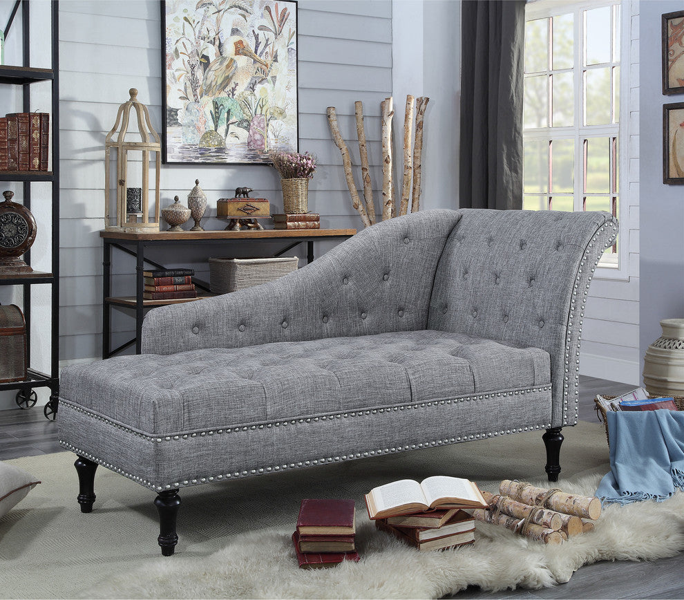 Deedee Chaise Lounge, Gray