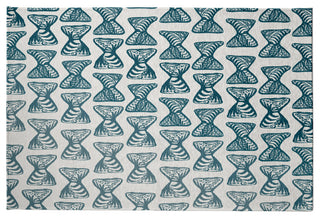 Ombre Bongo Rug, Blue, 4'x6'