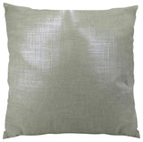 Plutus Glazed Linen Steel Handmade Throw Pillow, Double Sided 26"x26"