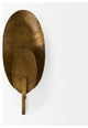Clarence 7.0Lx5.3Wx17.0H Metal Hammered Gold Round Wall Sconce