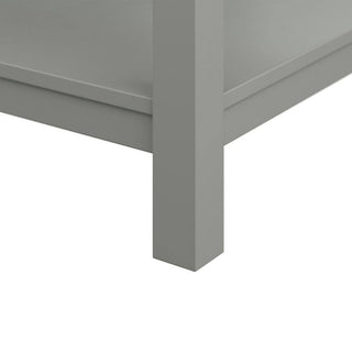 Affinity Bathroom Vanity With Carrara Marble Countertop, Grey, 37 in