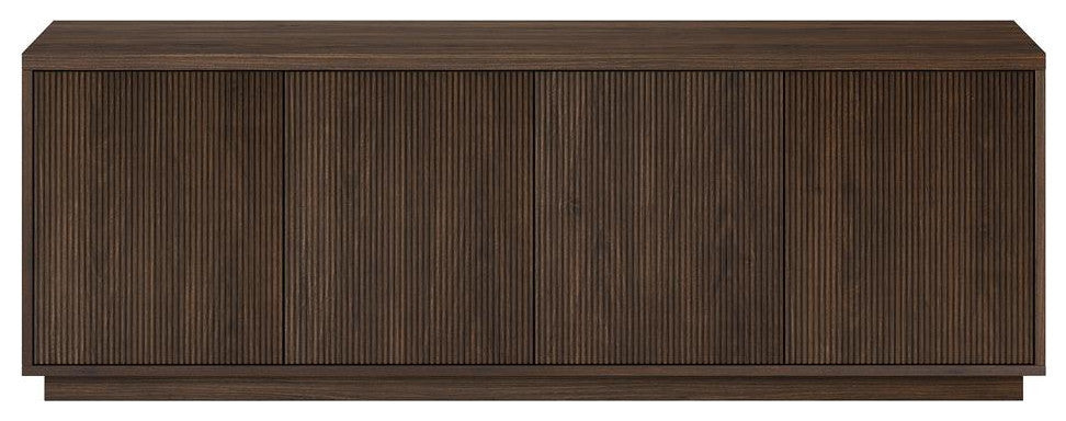 Hanson Rectangular TV Stand for TV's up to 75 in Alder Brown