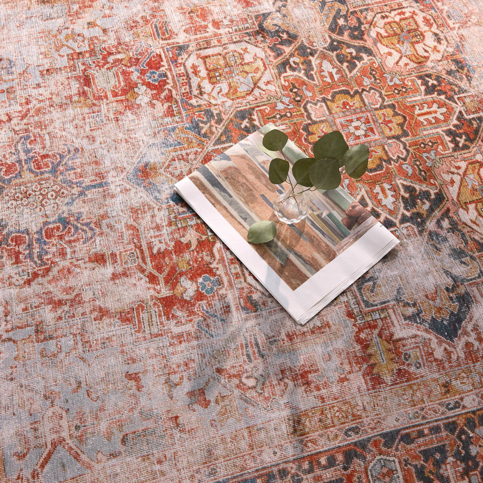 Vibe by Jaipur Living Matias Medallion Rust/Navy Area Rug 8'X10'
