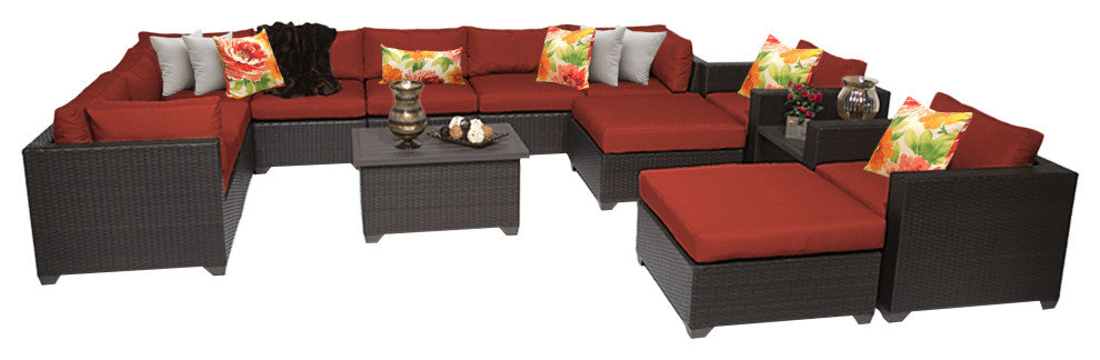 Belle 13 Piece Outdoor Wicker Patio Furniture Set 13a