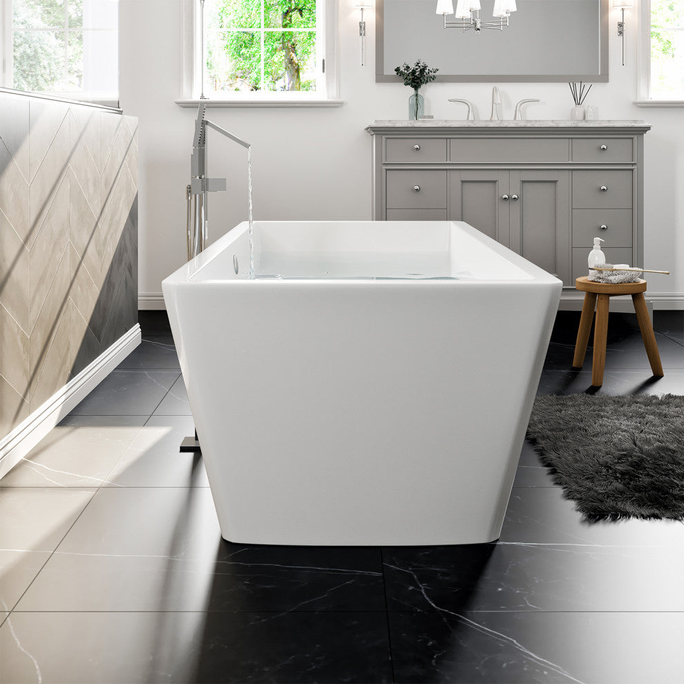 Eviva Rachel Free Standing 60" Acrylic Bathtub