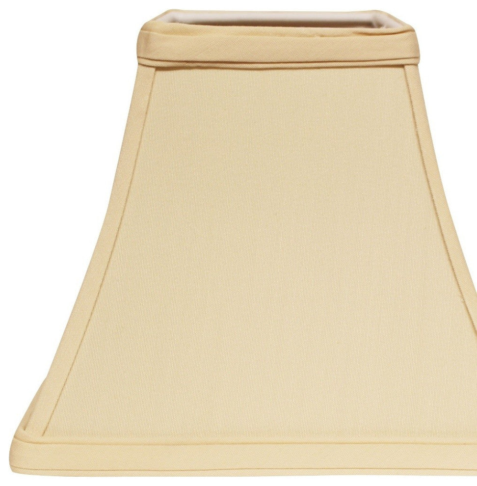 14" Slate Gray Square Bell No Slub Lampshade