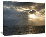 "Beautiful Cloudy Sunset at Australia Beach" Canvas Print20"x12"