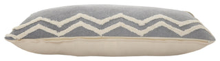 Soft Chevron Bordered Throw Pillow, 14" X 36"