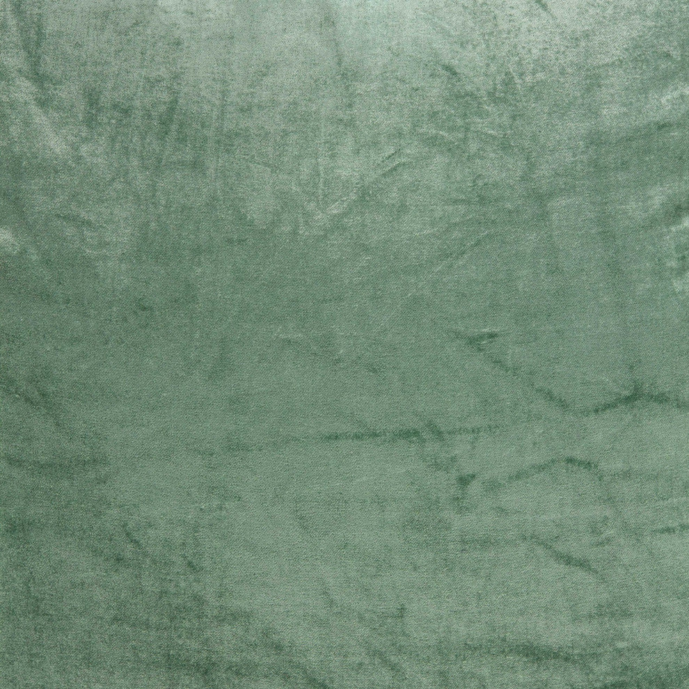 HomeRoots 20" x 0.5" x 20" Transitional Green Solid Pillow Cover