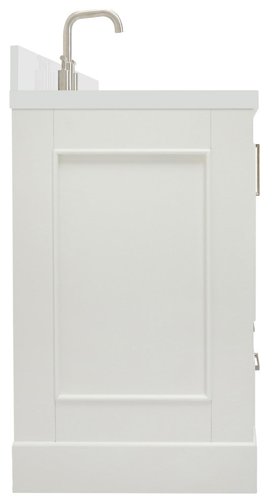 Ariel Stafford 37" Single Left Offset Rectangle Sink Bathroom Vanity