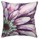 Purple Daisy Spun Poly Pillow, 18x18