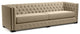 Nativa Interiors Mirel 108" Sofa, Flax, Deep Plush Depth