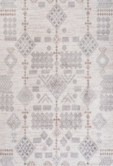 Bhalil Berber Diamond Geometric Beige/Gray 3 ft. x 5 ft. Area Rug