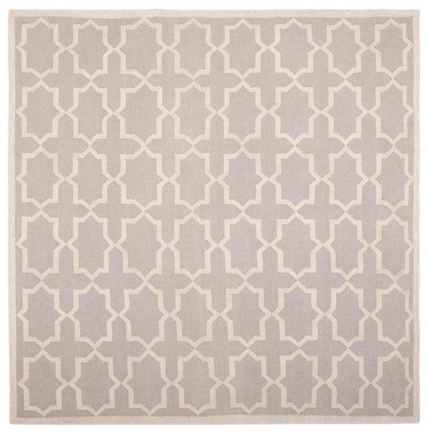 Safavieh Dhurries Dhu549G Gray, Ivory Area Rug