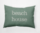 14x20" Beach House  Nautical Decorative Indoor Pillow, Sage